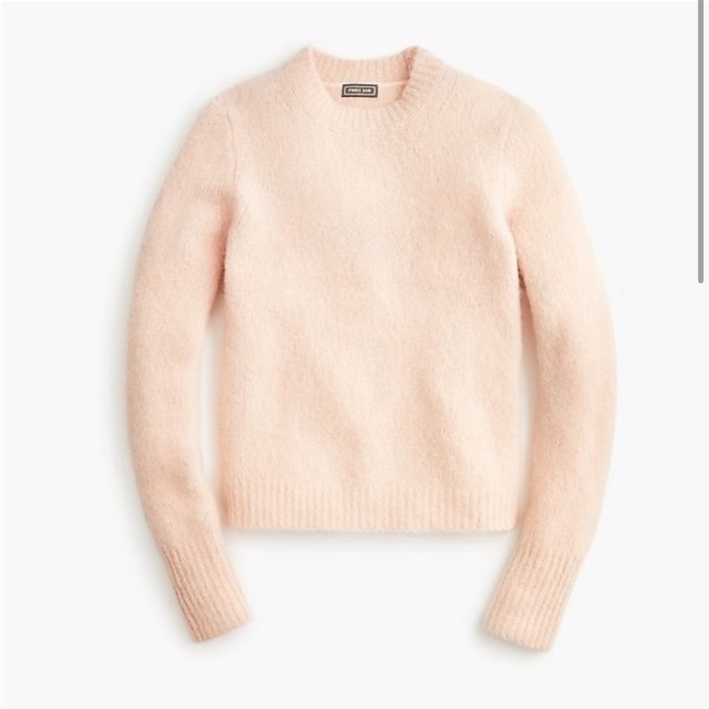 JCREW Pink Point Sur Alpaca Blend Sweater - SZ XL